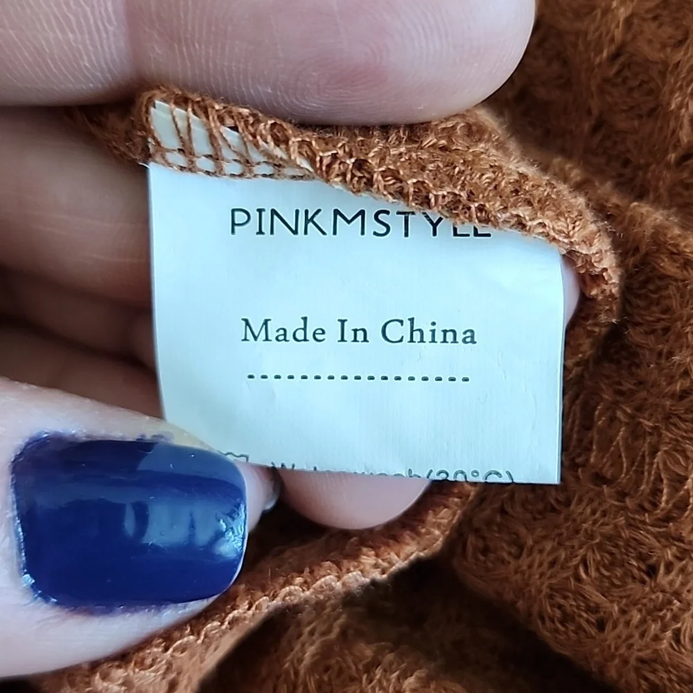 Pinkmstyle waffle knit top plus size 2X NWOT - Picture 4 of 4